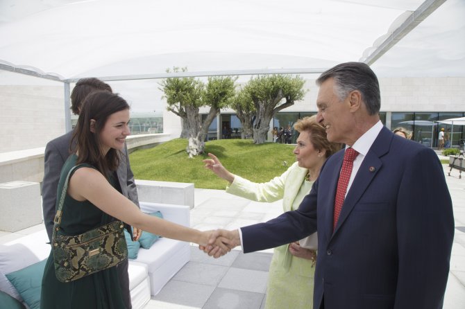 Visita de Sua Excelência o Presidente da República, Doutor Aníbal Cavaco Silva às instalações da Fundação no dia das comemorações do 10 de Junho de 2012. Foto gentilmente cedida por Luís Filipe Catarino/Presidência da República.