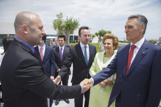 Visita de Sua Excelência o Presidente da República, Doutor Aníbal Cavaco Silva às instalações da Fundação no dia das comemorações do 10 de Junho de 2012. Foto gentilmente cedida por Luís Filipe Catarino/Presidência da República.